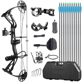 Sanlida Compound Bow Dragon X8 RH 10xA 6xBH Hard Case Kit