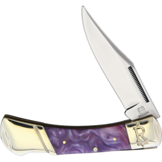 Rough Ryder Knife RR2149 Purple folding lockback in gift box