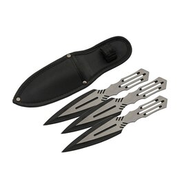 Rite Edge Knife A248 211535 Silver Black Throw Set 3