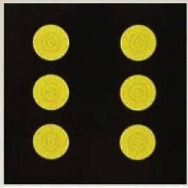 Redzone TGT-Face-Red Zone Replacement 5 Spot - 6 Spot or 75cm  ea