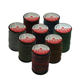 Flex Archery String-Flex EVO 15 Dacron Serving .019 "1xSpool" Black/Multi