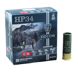 Fiocchi AMMO 12G Lead Fiocchi 1375 #0 (BB) 2-3/4" 34Gm (Box 25)