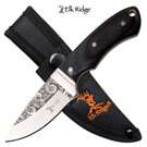 Elk Ridge Knife K-ER-200-18BK Elk Ridge Etched Pattern