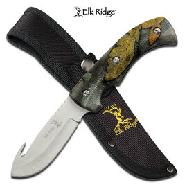 Elk Ridge Knife K-ER-274FC Elk Ridge Hunter Camo Gut Hook