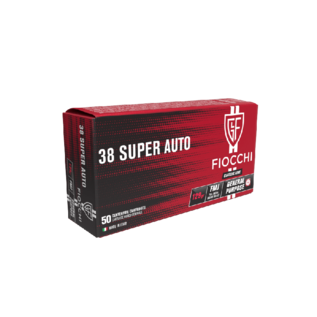 Fiocchi AMMO  Fiocchi .38 Super AUTO FMJ 129Gr (50 Box)