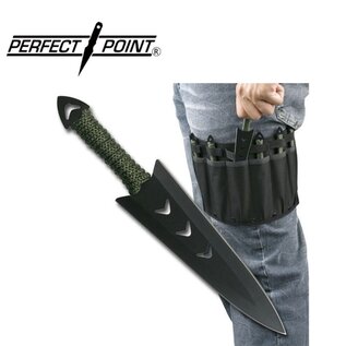 Perfect Point Knives K-RC-040-6 Cord Wrap Throwing Knife Set 6