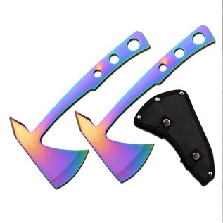 Perfect Point Knife K-PP-107RB-2 Rainbow Axe Throwing