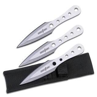 Perfect Point Knife Thrower K-PP-022-3S PP Double Edged Silver