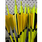 Pinals Made Arrow Furious 6.2 500 Fade 4" Feather Black/Yellow 100Gr 30" Ea