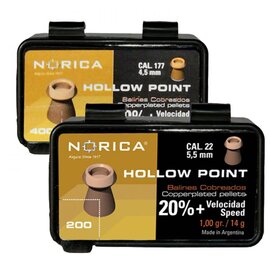 Norica AMMO AIR .22 - Norica Hollow Point Pellets 1.15gr/18g (Box 200)
