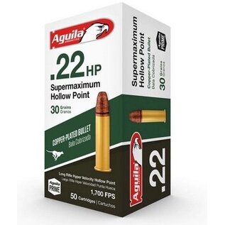 Aguila AMMO 22LR Aguila Supermax HV HP 30Gr 1700FPS (50 Box)