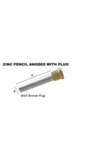RELIANCE ZINC PENCIL ANODE WITH PLUG 1/8”