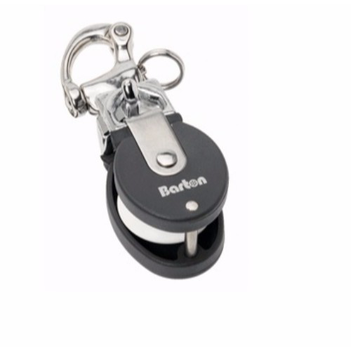 BARTON BARTON SNATCH BLOCK MINI SS SNAPSHACKLE TO 12MM LINE