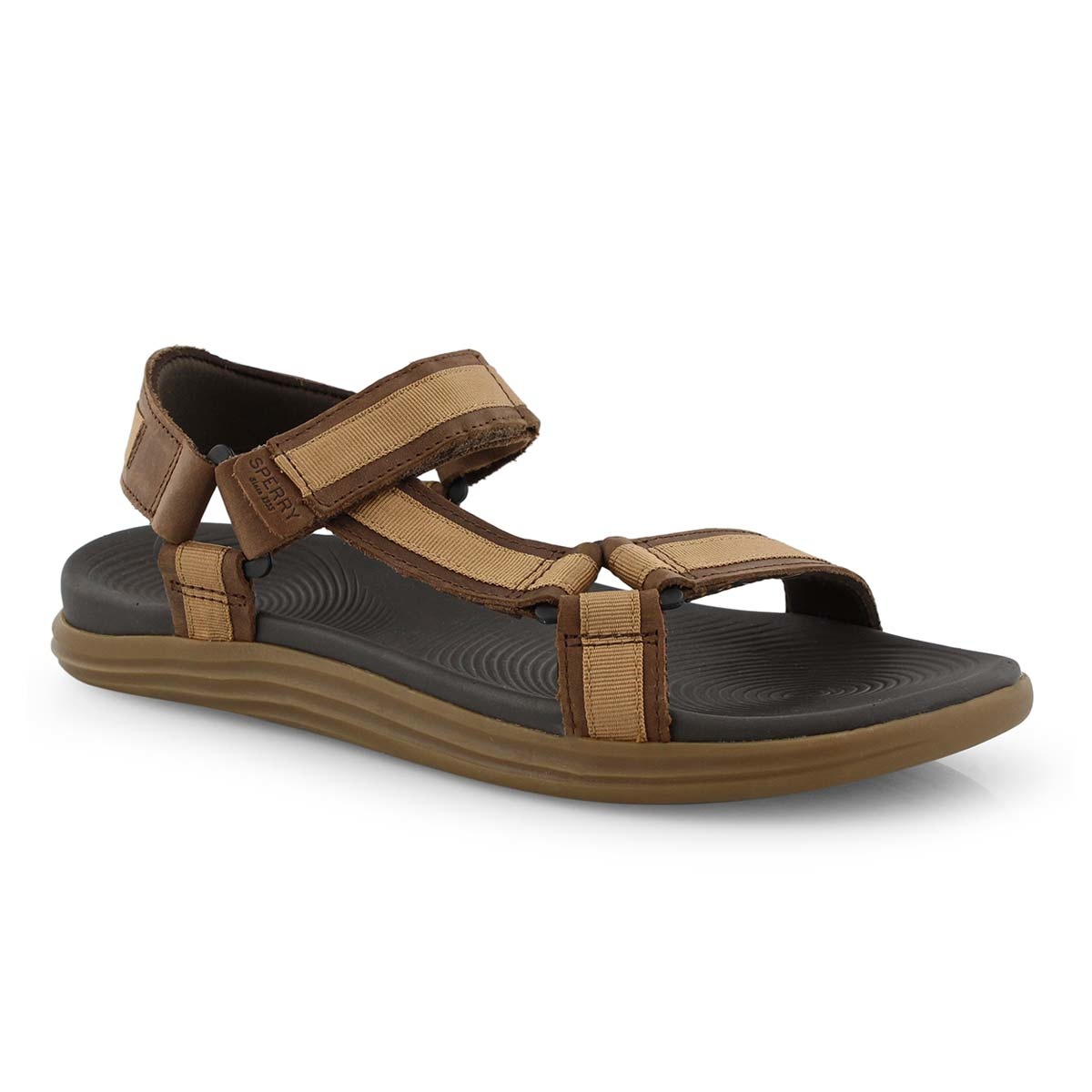 brown 2 strap sandals