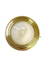 AAA BRASS XENON DOME LIGHT 4" RED/WHITE *CLEARANCE*