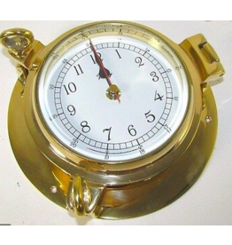 VICTORY VICTORY PORTHOLE BRASS CLOCK 3 1/2"