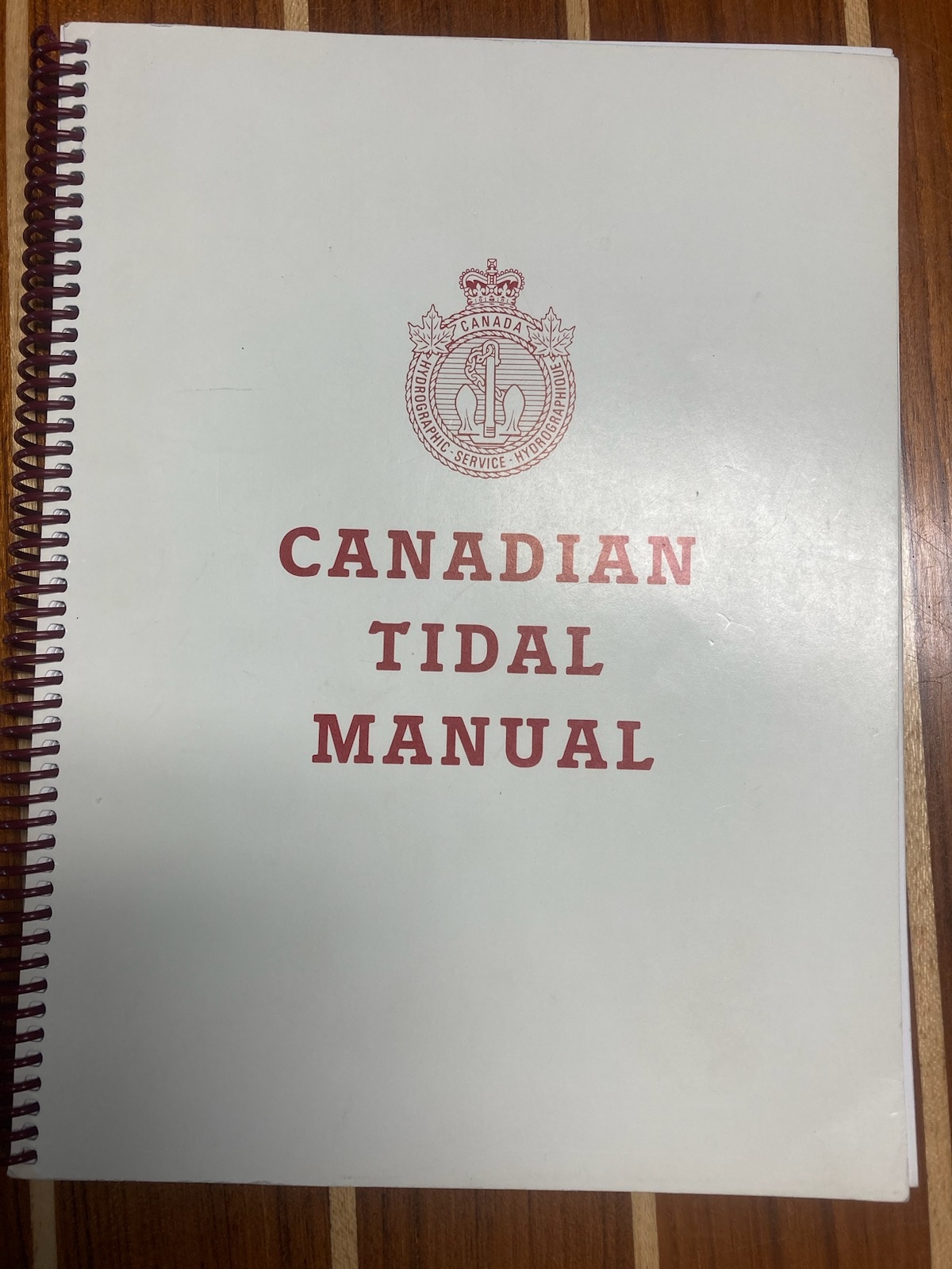 CANADIAN HYDROGRAPHIC SERVICE CANADIAN TIDAL MANUAL 1983