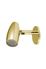 AAA BRASS LED READING LIGHT ‘ROUND CONE’