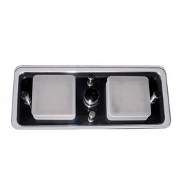AAA SQUARE DIMMABLE DOUBLE LIGHT LED W/ NIGHT LIGHT 48LED 9-17V
