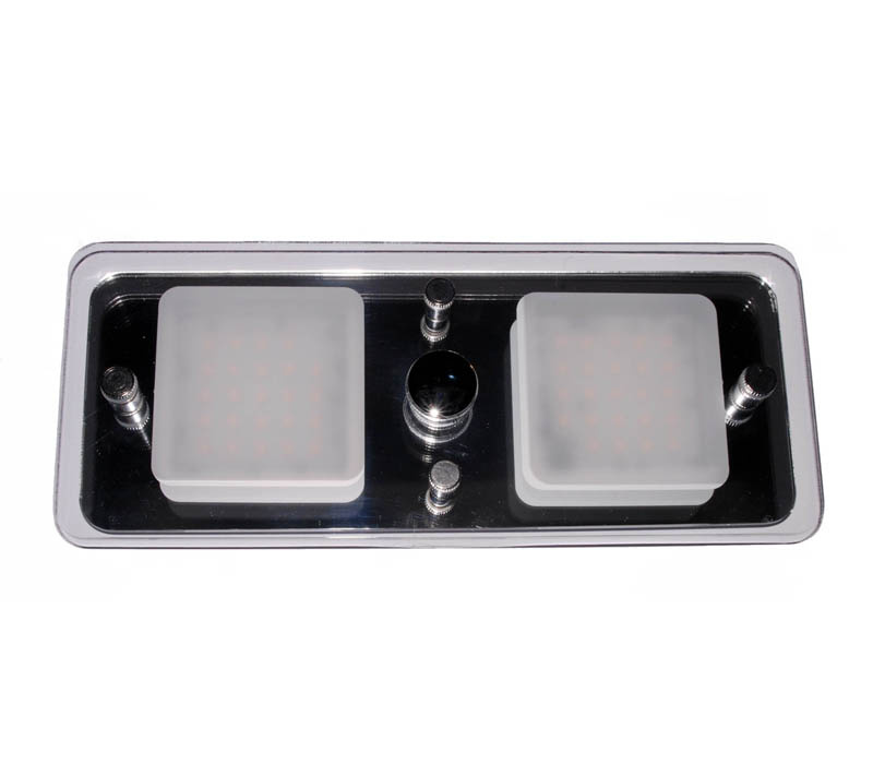 AAA SQUARE DIMMABLE DOUBLE LIGHT LED W/ NIGHT LIGHT 48LED 9-17V