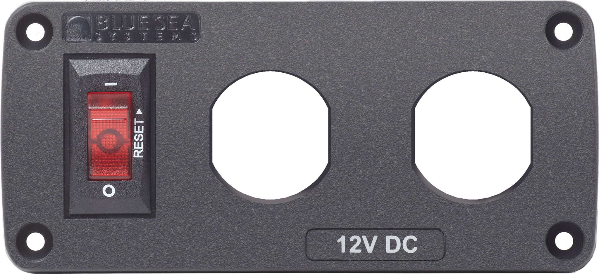 BLUE SEA BLUE SEA 4354 2 SOCKET BLANK PANEL