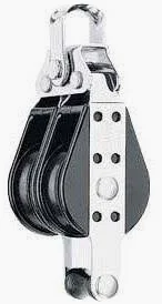 HARKEN 38MM HARKEN DOUBLE BIG BULLET BLOCK WITH BECKET H128