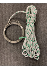 WIRE / ROPE HALYARD 33' 1/8" WIRE X 50' 3/8" ROPE - GREEN FLECK