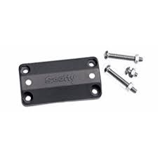 SCOTTY SCOTTY UNIVERSAL RAIL MOUNT ADAPTER W/ HARDWARE (BLACK)