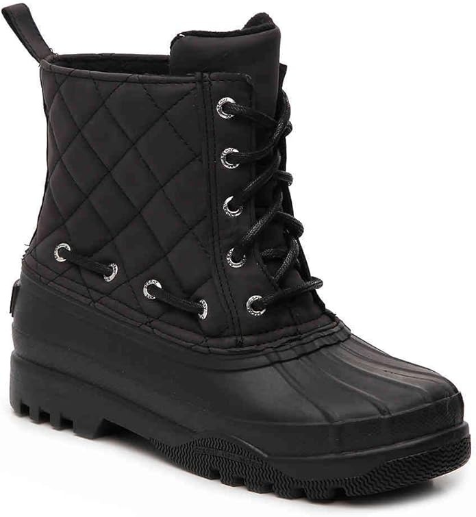 SPERRY GOSLING QUILTED WATERPROOF BOOT BLACK ( WOMAN'S) SIZE 6