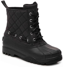 SPERRY GOSLING QUILTED WATERPROOF BOOT BLACK ( WOMAN'S) SIZE 8