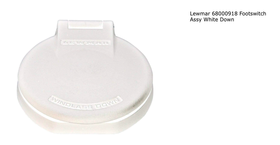 LEWMAR Lewmar 68000918 Footswitch Assy White Down