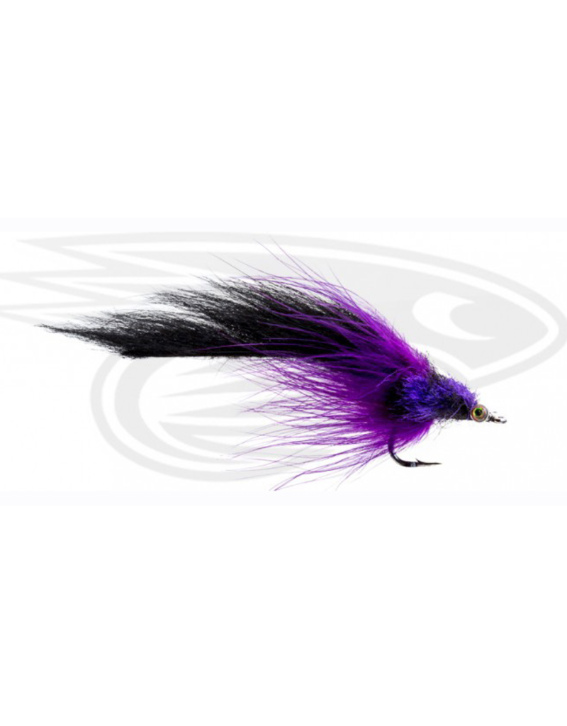 Shadow Flies Tarpon Toad Rat - Black/Purple 4/0