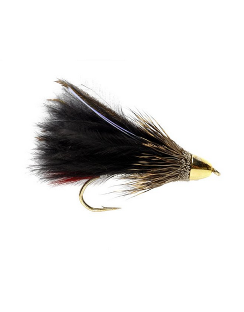 Montana Fly Co. Conehead Marabou Muddler Black