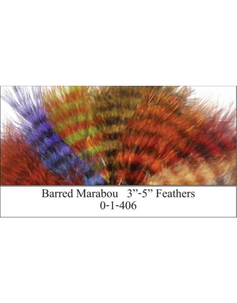 Montana Fly Co. MFC - Barred Marabou 1/8 ounce (Blood Quill)