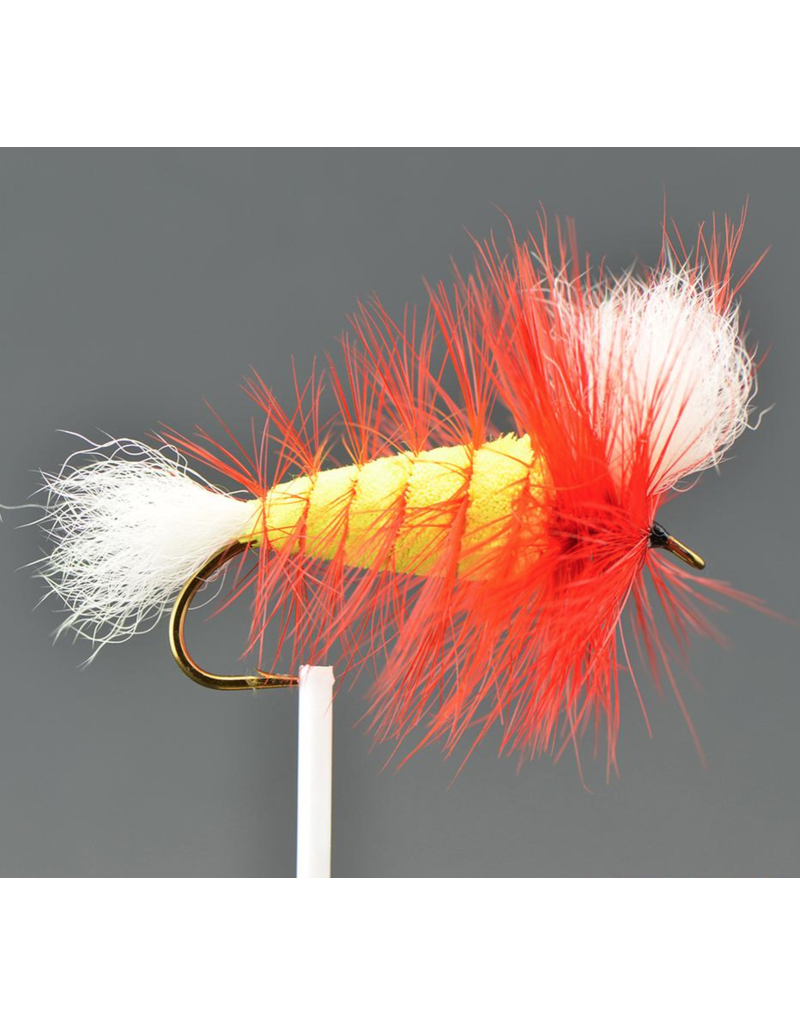 Wulff Bomber - Lime/Hot Orange Hackle - Drift Outfitters & Fly