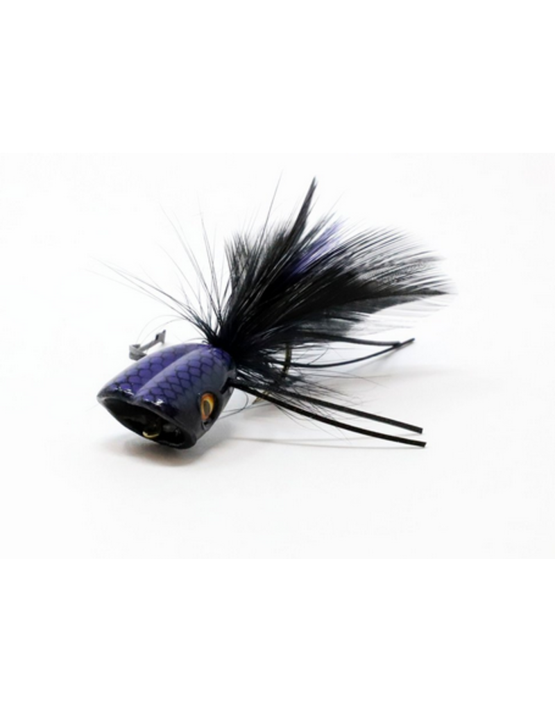 Double Barrel Bass Bug Black - Drift Outfitters & Fly Shop Online Store