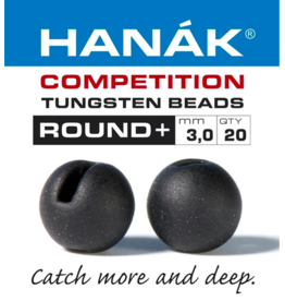 Hanak Competition Hooks Hanak Round Slotted Tungsten Beads