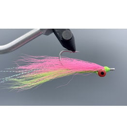 Double Barrel Bass Bug Green Chartreuse - Drift Outfitters & Fly