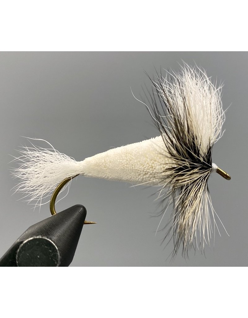 Wulff Bomber - White/Badger Hackle