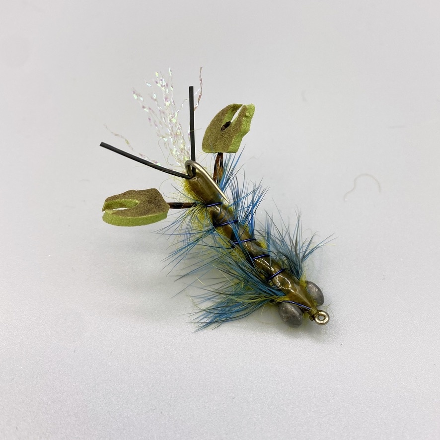Ritt's Fighting Crawfish Olive/Blue - Drift Outfitters & Fly Shop Online  Store