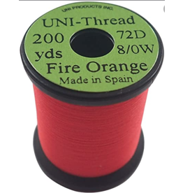 Uni Uni-Thread Fire Orange 8/0 (72 Den)