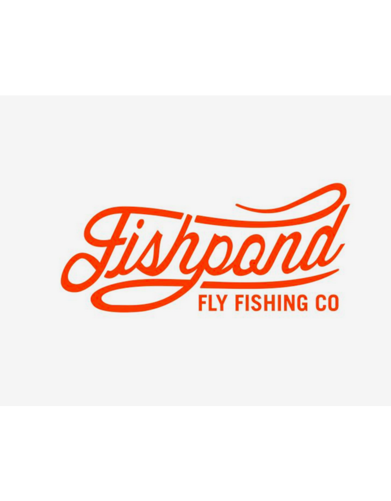 Fishpond Fishpond - 14" Thermal Die Cut Heritage Sticker - Orange
