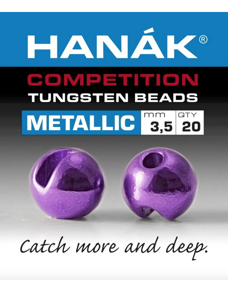 Hanak Competition Hooks Hanak Round Slotted Tungsten Beads