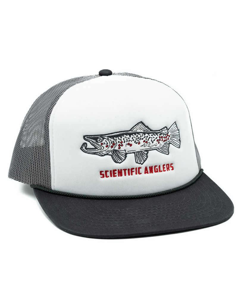 Scientific Anglers - Stockton Brown Trout Grey/White Trucker Hat - Drift  Outfitters & Fly Shop Online Store