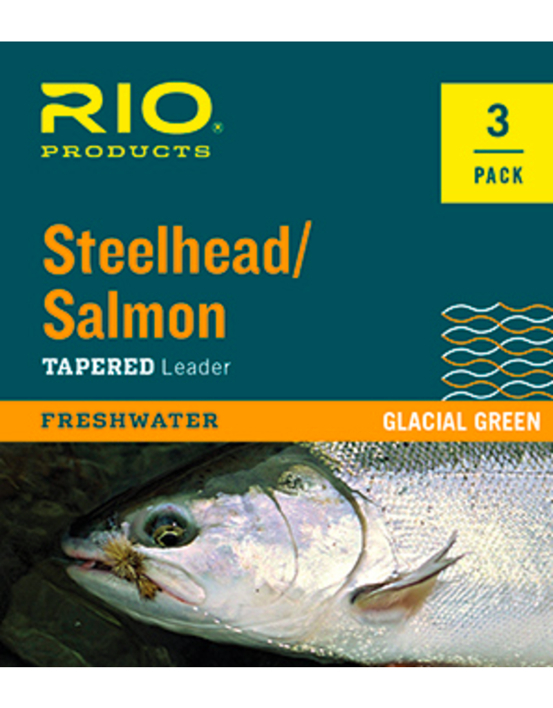 RIO RIO Salmon/Steelhead Glacial Green Leader 3-Pack