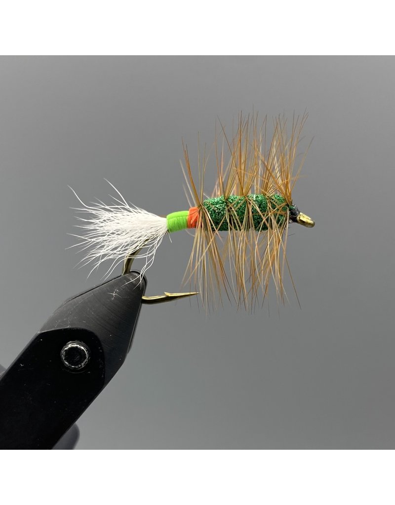 Gaspe Fly Co Green Machine White Tails - Down Eye Hook