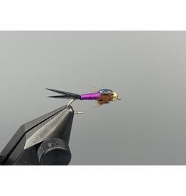 Montana Fly Co. BH Epoxyback Copper Nymph - Purple