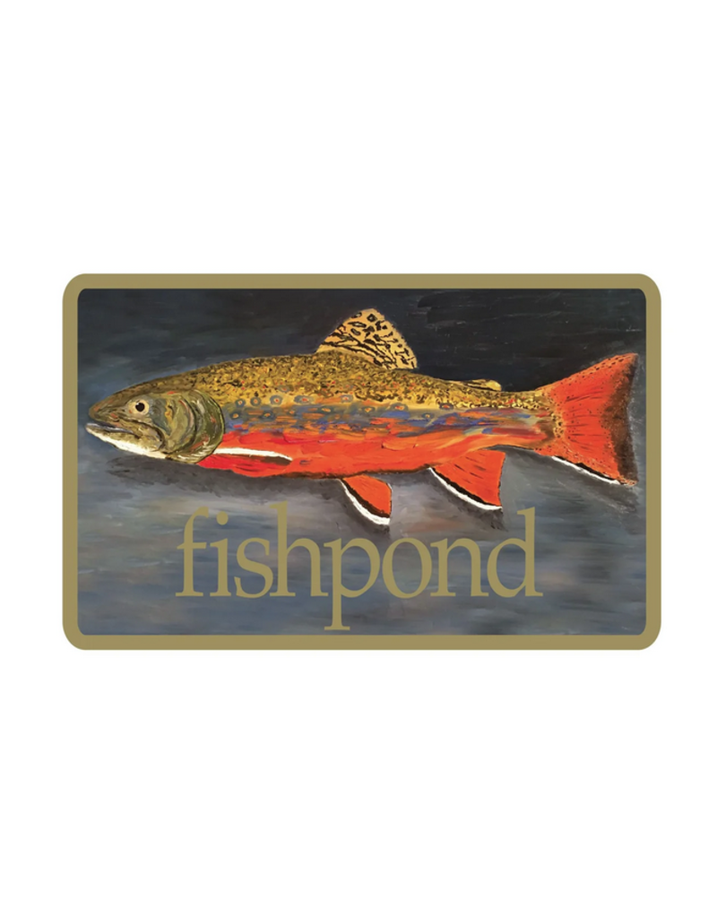 Fishpond Fishpond - Brookie Sticker 5"