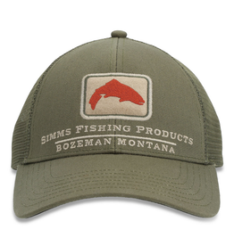 Simms Simms - Trout Icon Trucker - Riffle Green