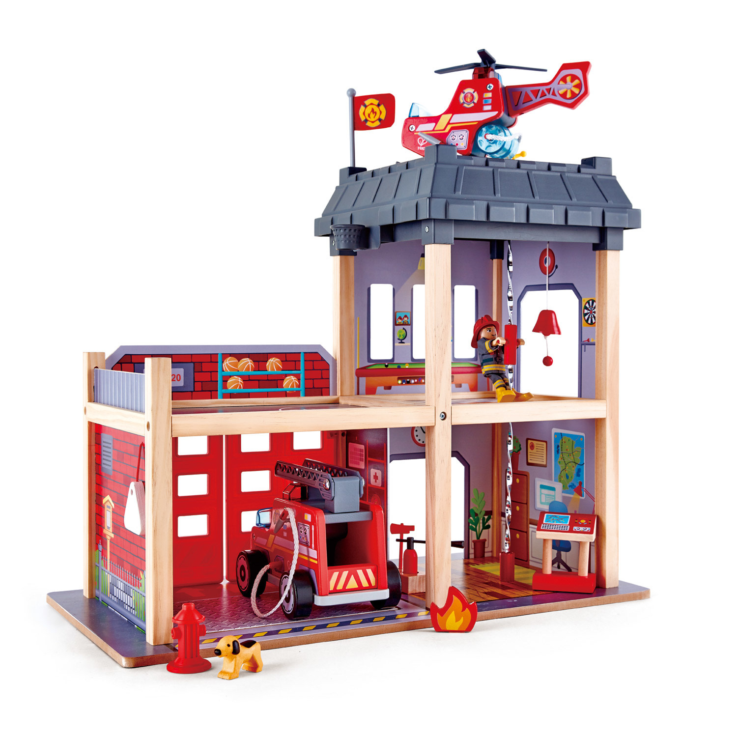 Hape fire station sales